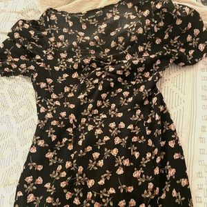 Ditsy flower midi dress